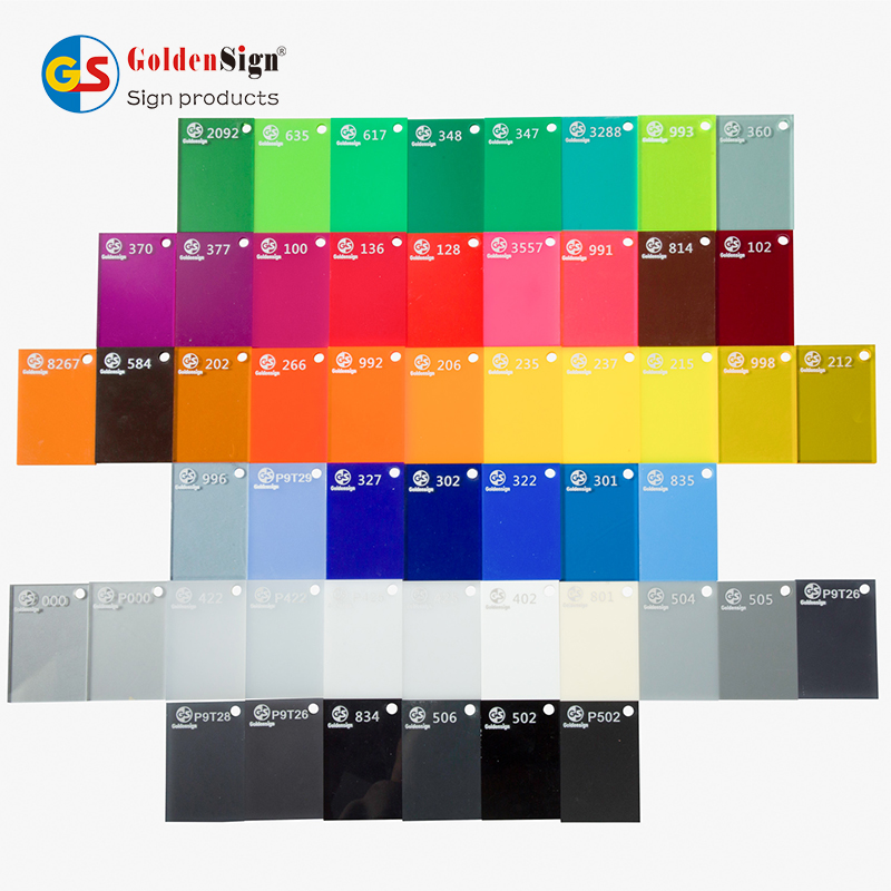 Factory hot sell Color acrylic sheet 