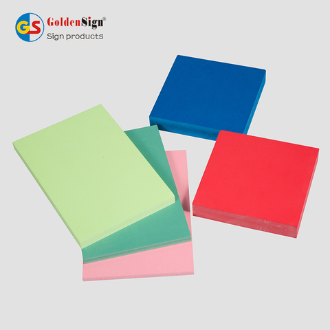 Goldensign Dhuwur Kapadhetan werna PVC Papan Celuka 18mm